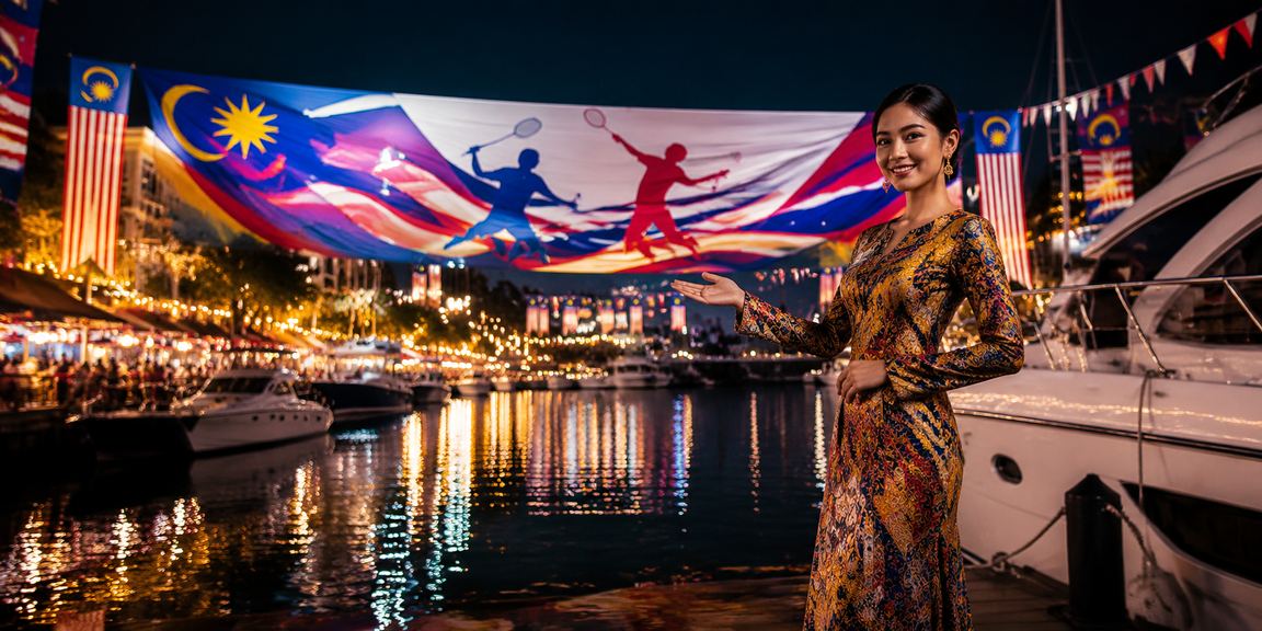 Malaysian-style casino entertainment with local batik elements